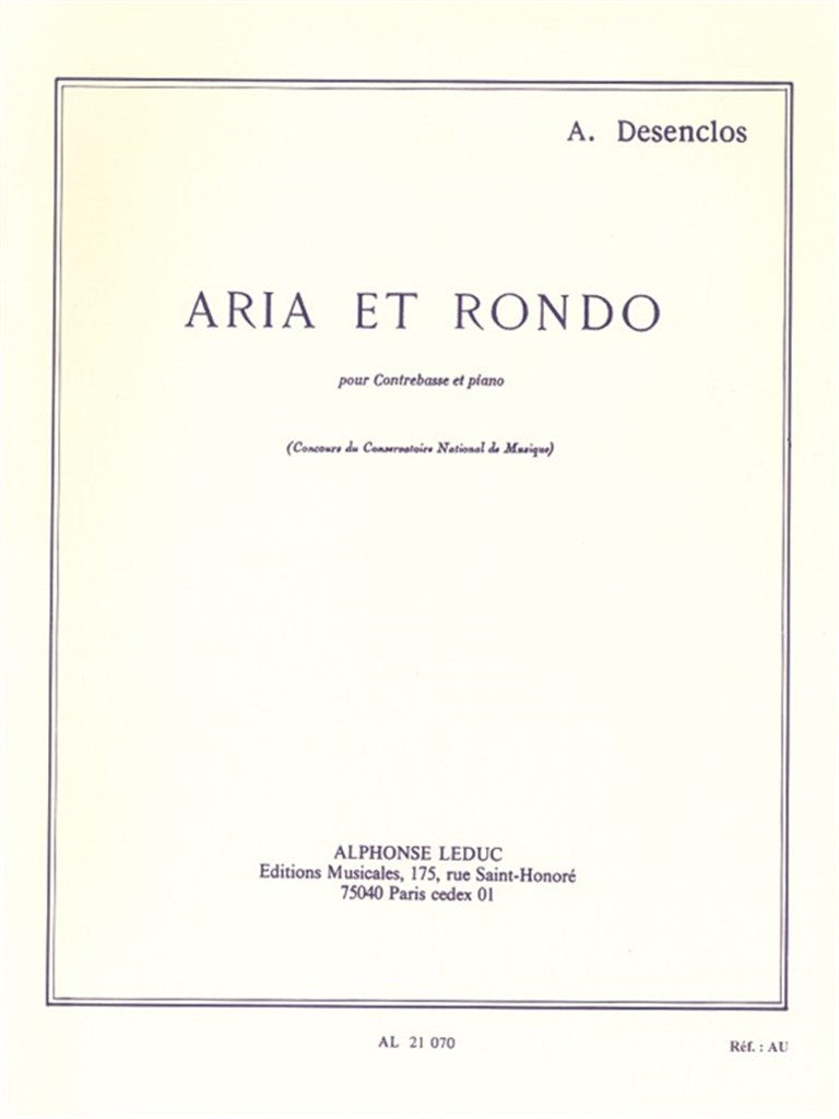 Desenclos: Aria and Rondo