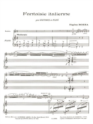 Bozza: Fantasie Italienne (arr. for oboe & piano)