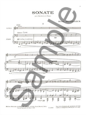 Dutilleux: Oboe Sonata