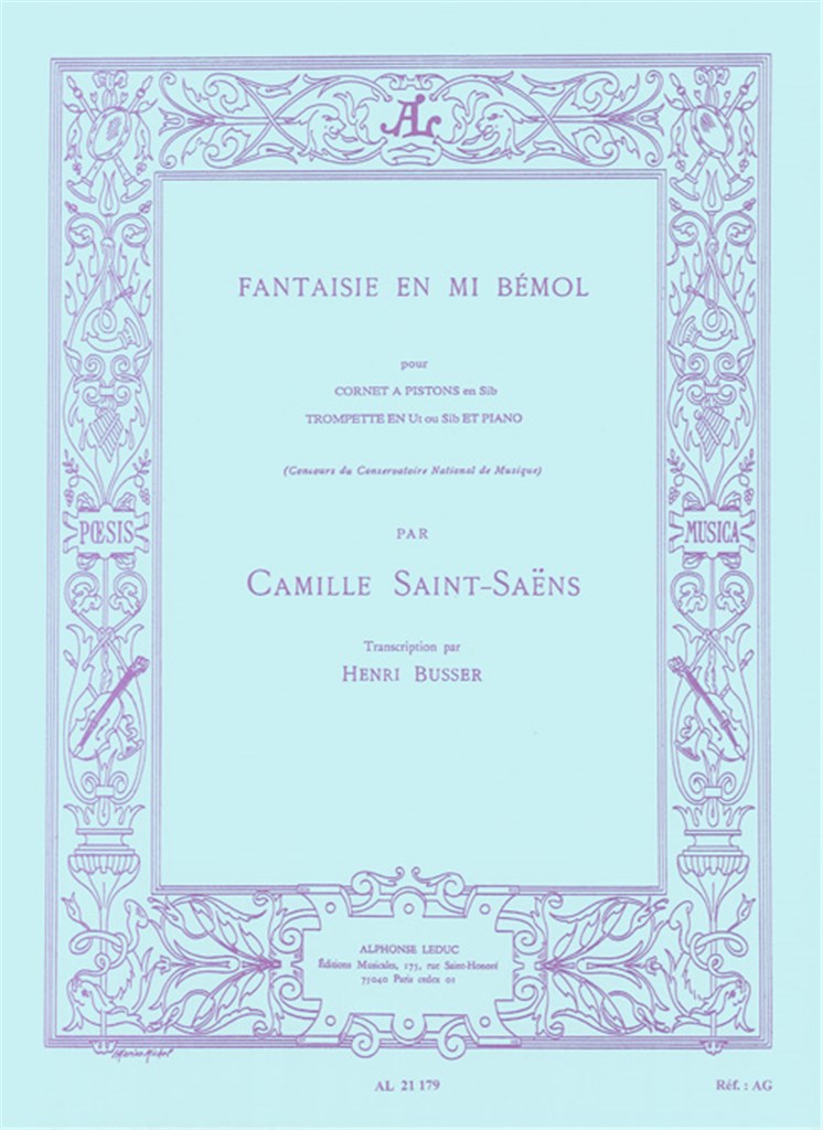 Saint-Saëns: Fantaisie in E-flat Major (arr. for trumpet & piano)