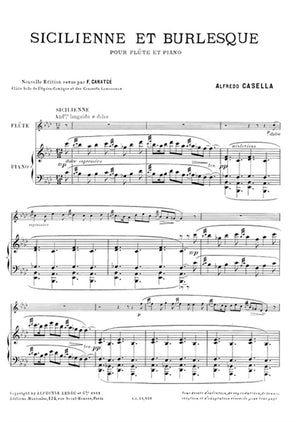 Casella: Sicilienne et burlesque, Op. 23