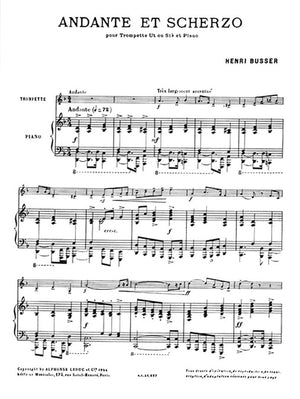 Busser: Andante and Scherzo, Op. 44