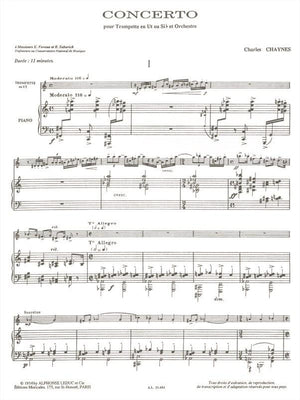 Chaynes: Trumpet Concerto