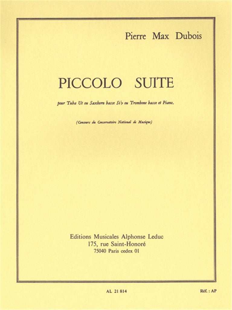 Dubois: Piccolo Suite