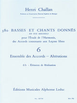 Challan: Basses et Chants Donnés - 6b (Ensemble des Accords - Altérations)