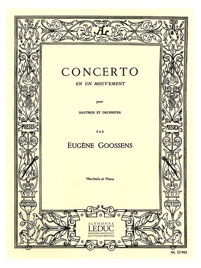 Goossens: Oboe Concerto in One Movement, Op. 45