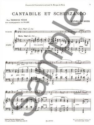 Busser: Cantabile and Scherzando, Op. 51