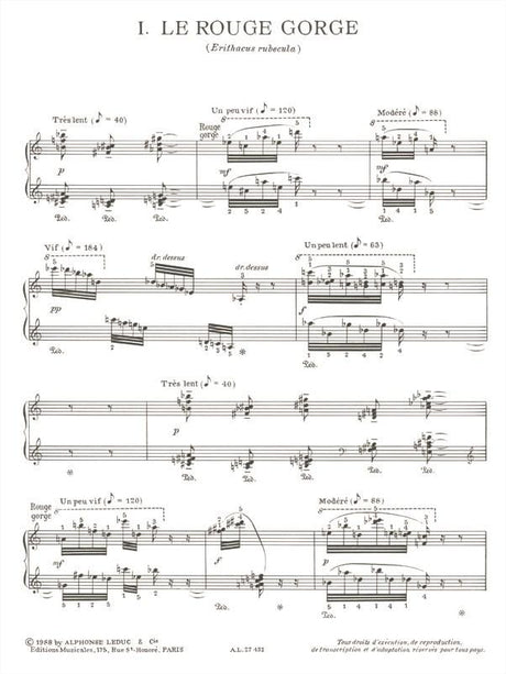 Messiaen: Petites Esquisses D'oiseaux
