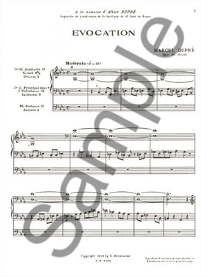 Dupré: Evocation, Op. 37