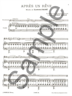 Fauré: Après un rêve (arr. for violin or cello or viola & piano)