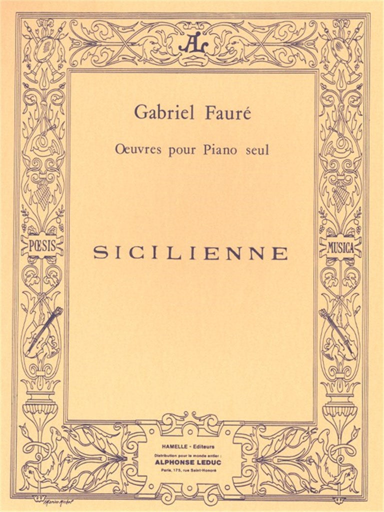 Fauré: Sicilienne, Op. 78 (arr. for piano)