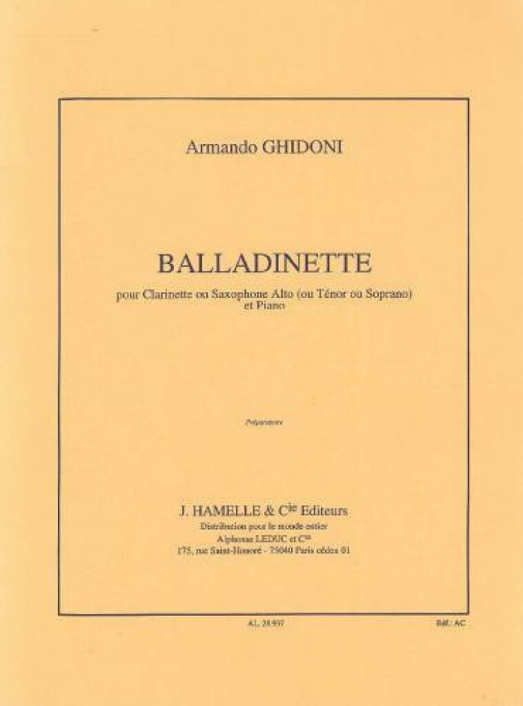 Ghidoni: Balladinette