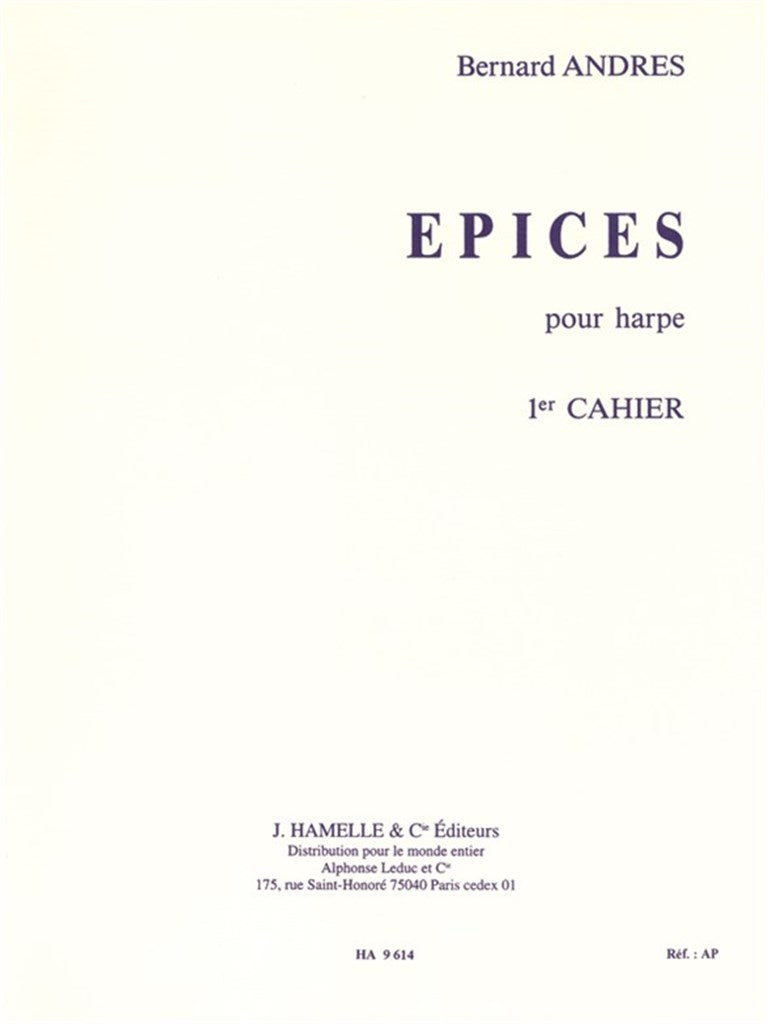 Andrès: Epices - Book 1