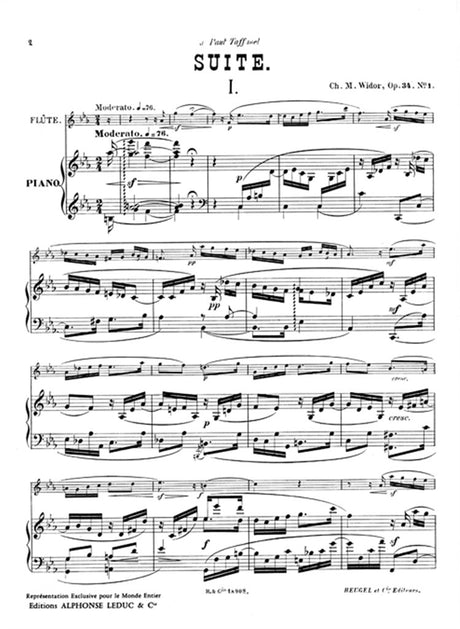 Widor: Suite for Flute and Piano, Op. 34