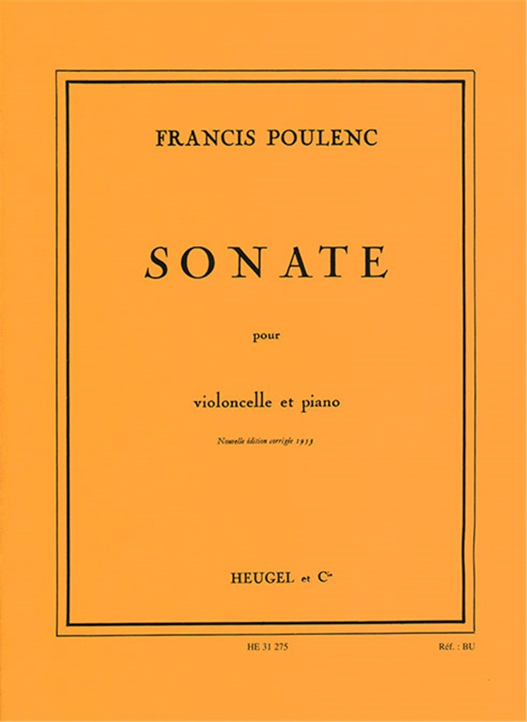 Poulenc: Cello Sonata