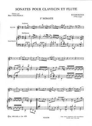 Boismortier: 6 Flute Sonatas, Op. 91