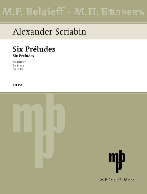 Scriabin: 6 Préludes, Op. 13
