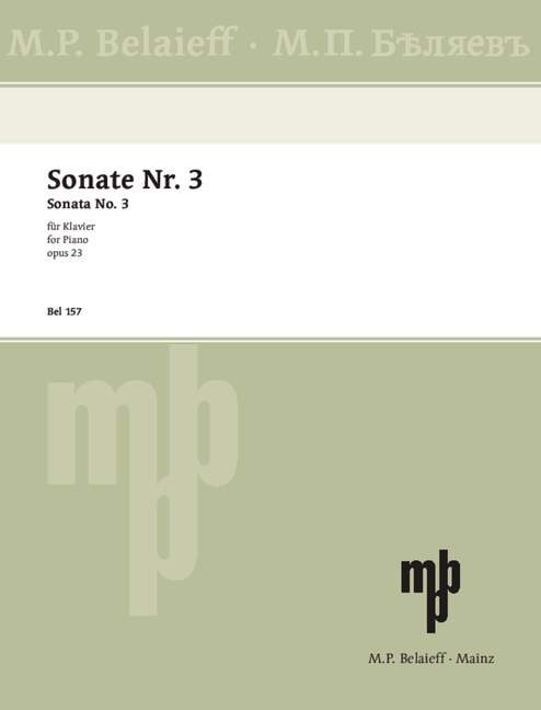Scriabin: Piano Sonata No. 3 in F-sharp Minor., Op. 23
