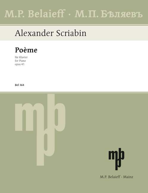 Scriabin: Poème, Op. 41