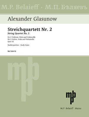 Glazunov: String Quartet No. 2 in F Major, Op. 10
