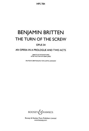 Britten: Turn of the Screw, Op. 54