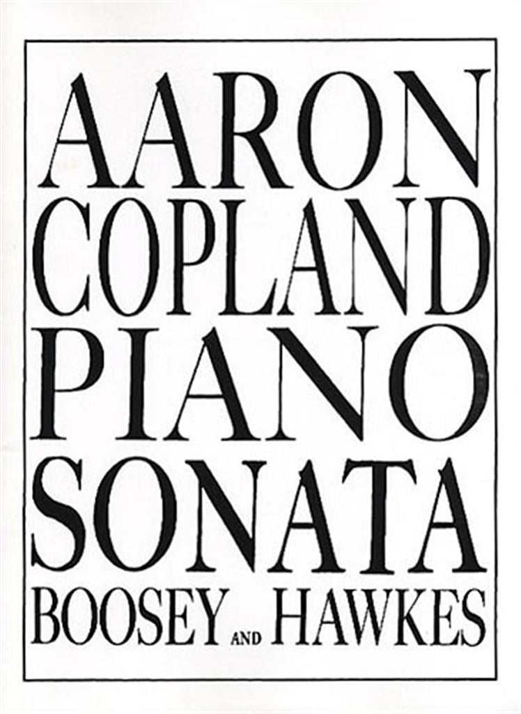 Copland: Piano Sonata