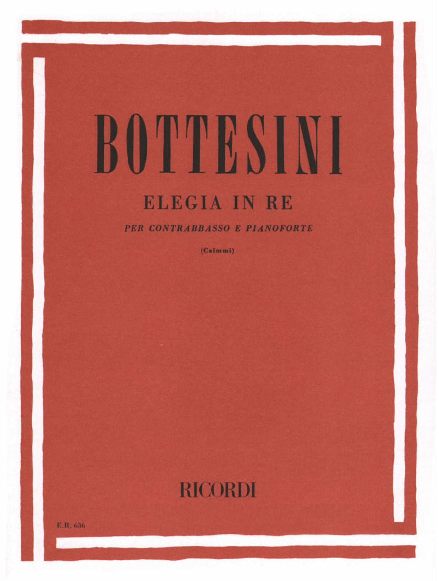 Bottesini: Elegy No. 1 in D Major