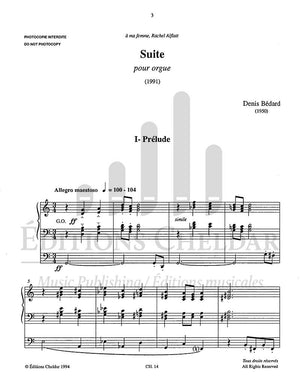 Bédard: Suite for Organ