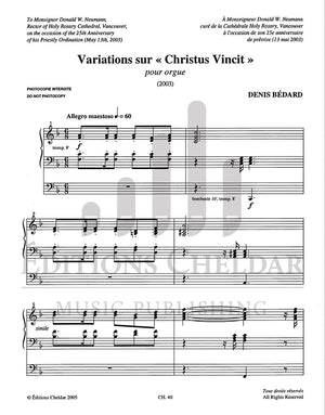 Bédard: Variations sur "Christus Vincit"