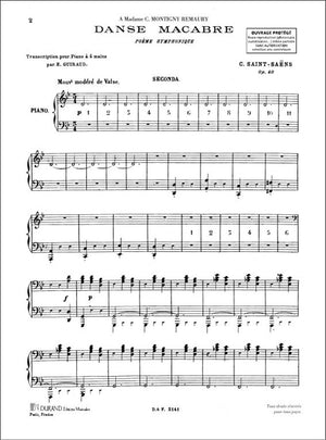 Saint-Saëns: Danse Macabre, Op. 40 (arr. for piano 4-hands)