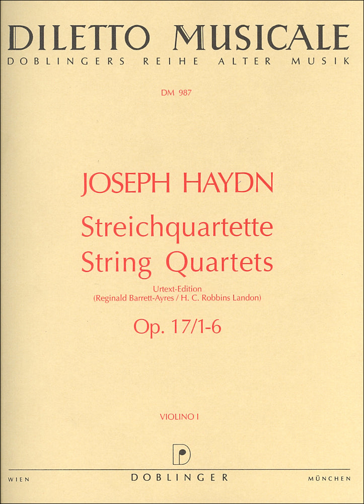 Haydn: String Quartets, Op. 17, Hob. II:25-30