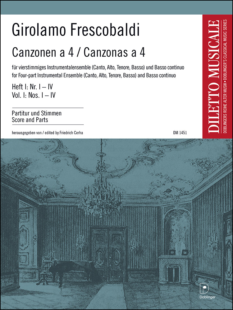 Frescobaldi: Canzone à 4 - Volume 1, Nos. 1-4