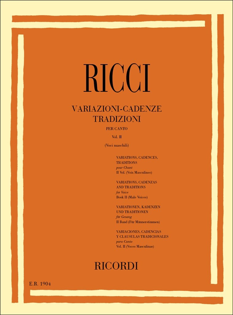 Ricci: Variations, Cadenzas, Traditions - Volume 2