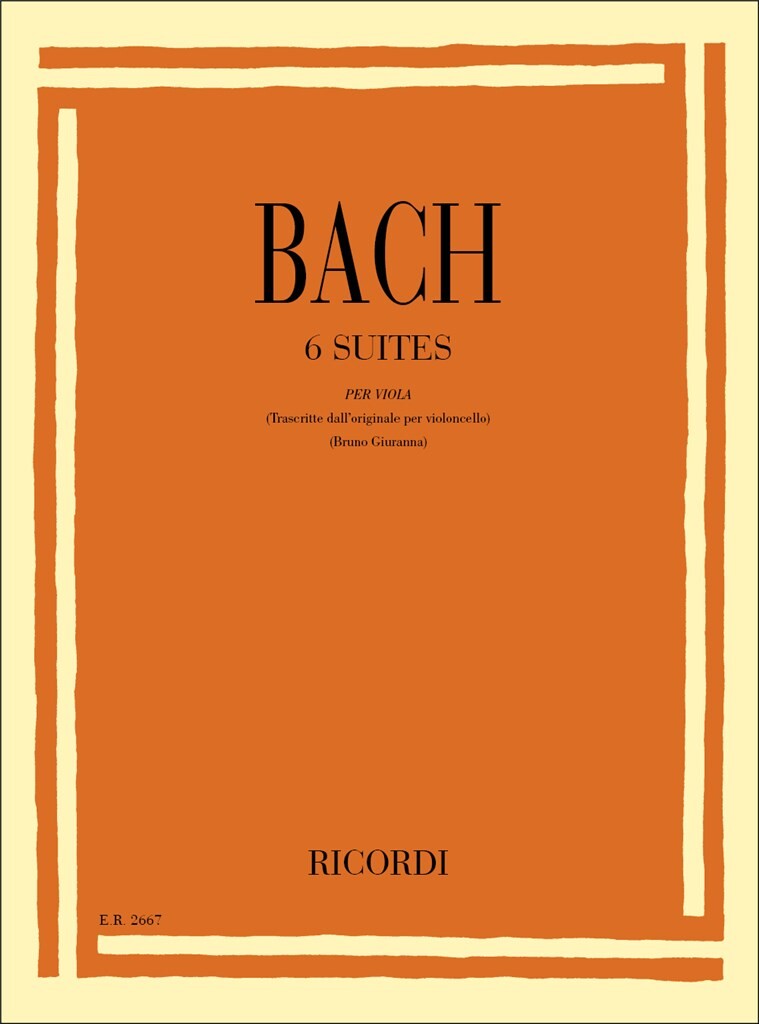 Bach: 6 Suites, BWV 1007-1012 (arr. for viola)