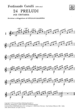 Carulli: 24 Preludes from Op. 114