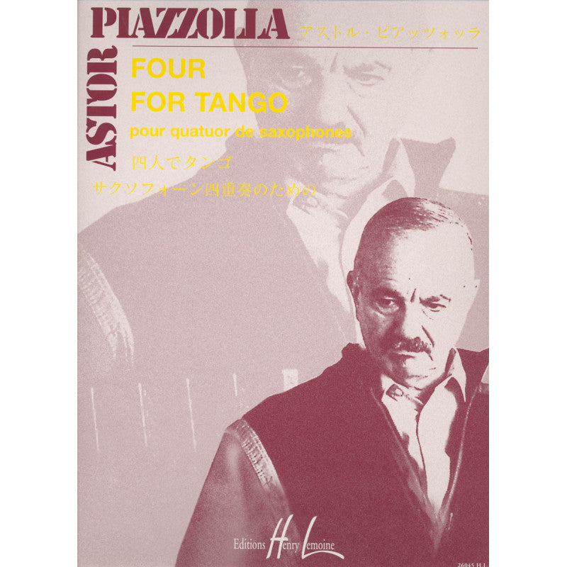 Piazzolla: 4 for Tango (arr. for sax quartet)