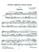 Fauré: Pièces brèves, Op. 84