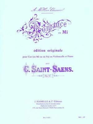 Saint-Saëns: Romance in E Major, Op. 67