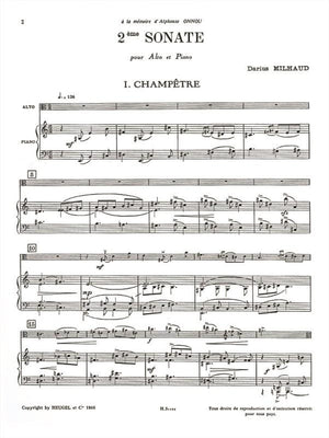 Milhaud: Viola Sonata No. 2, Op. 244
