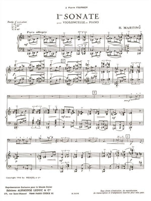 Martinů: Cello Sonata No. 1, H. 277