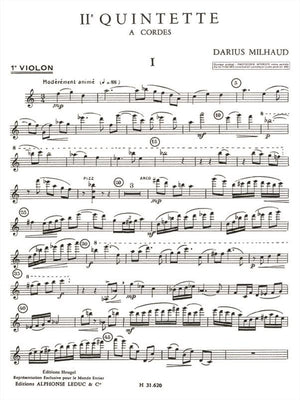 Milhaud: String Quintet No. 2