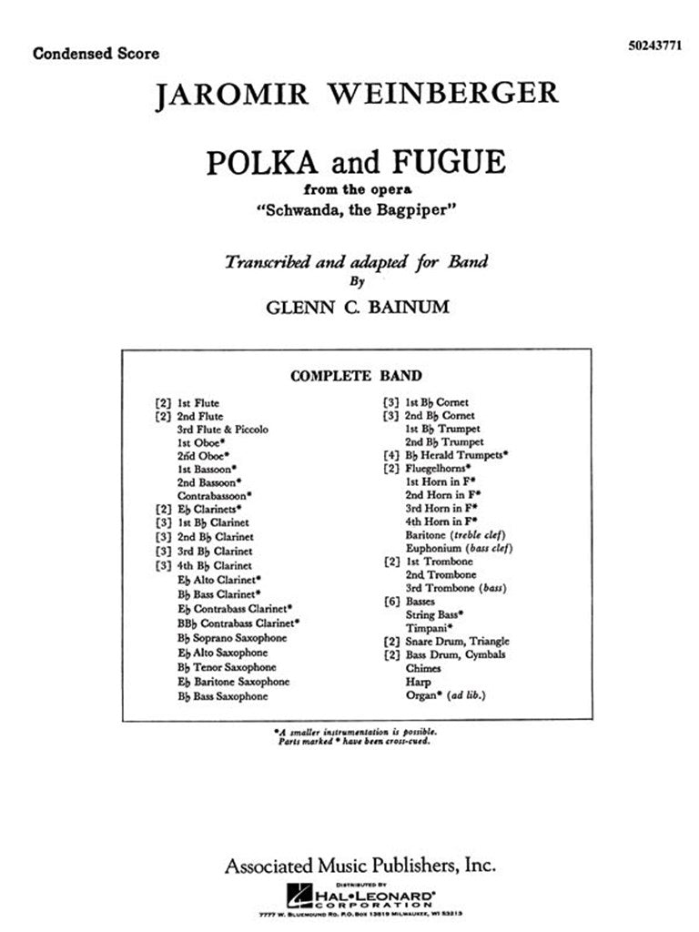 Weinberger: Polka & Fugue from "Schwanda, the Bagpiper" (transc. for concert band)