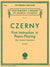 Czerny: First Instruction in Piano Playing