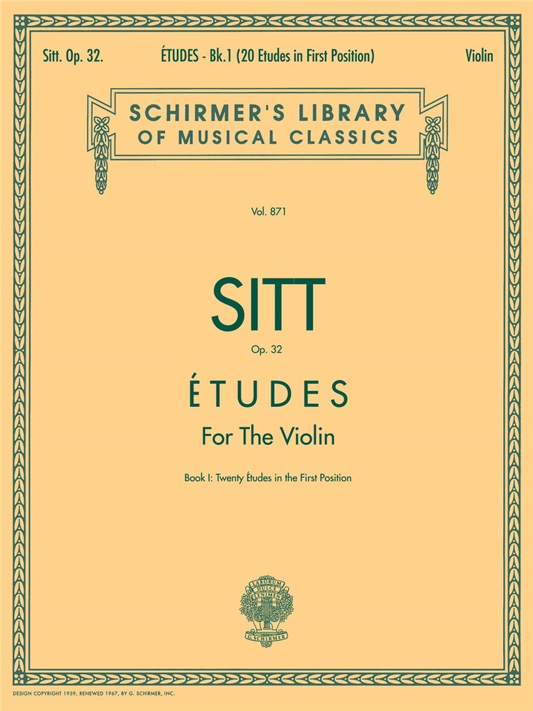 Sitt: Études, Op. 32, Nos. 1-20