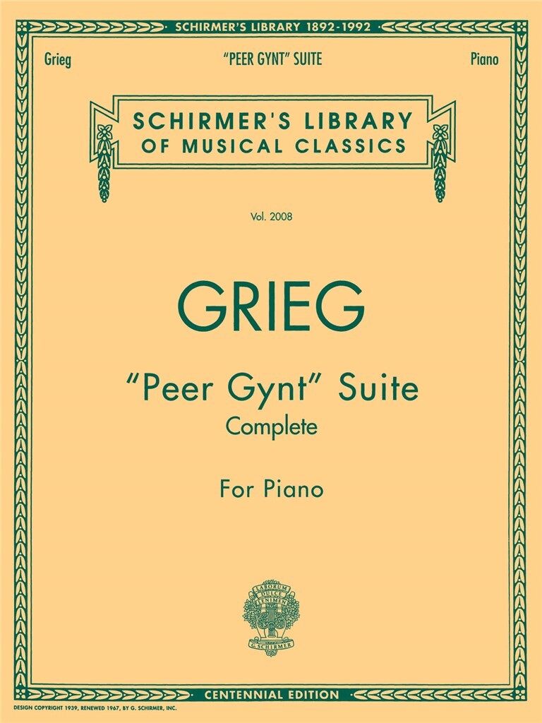 Grieg: Peer Gynt Suites, Opp. 46 & 55 (Version for Piano)