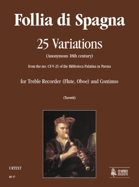 Follia di Spagna - 25 Variations for Recorder, Flute or Oboe & Continuo