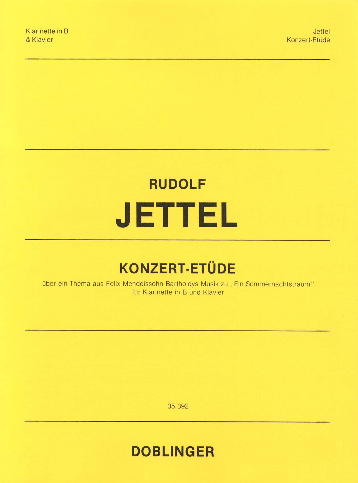 Jettel: Concert Etude on the Scherzo from Midsummer Night's Dream