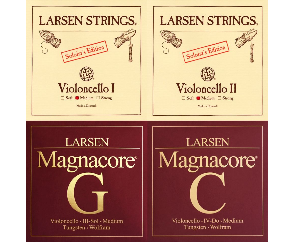 Larsen Soloist A&D Magnacore G&C Cello String Set 4/4