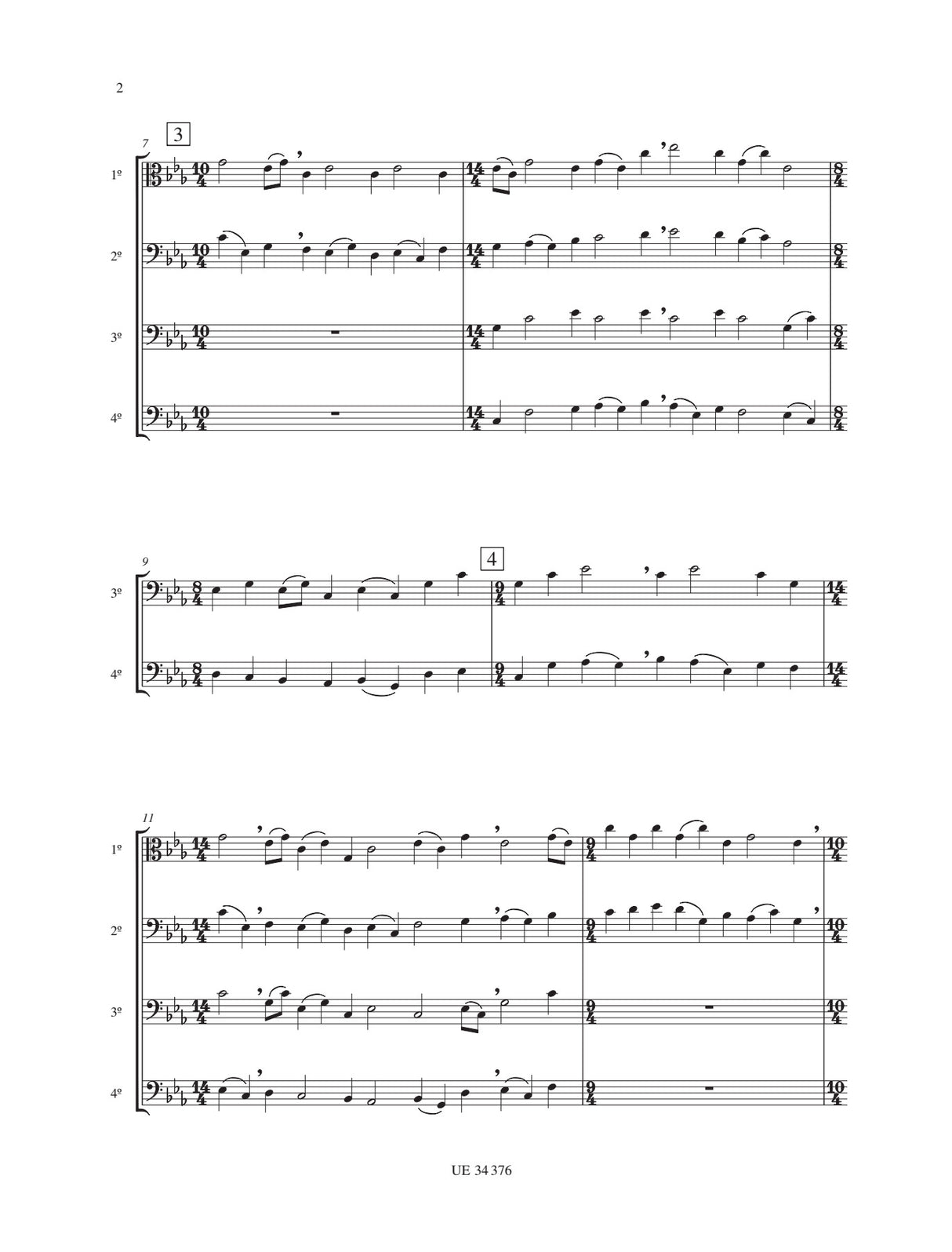 Pärt: Summa (for trombone quartet)