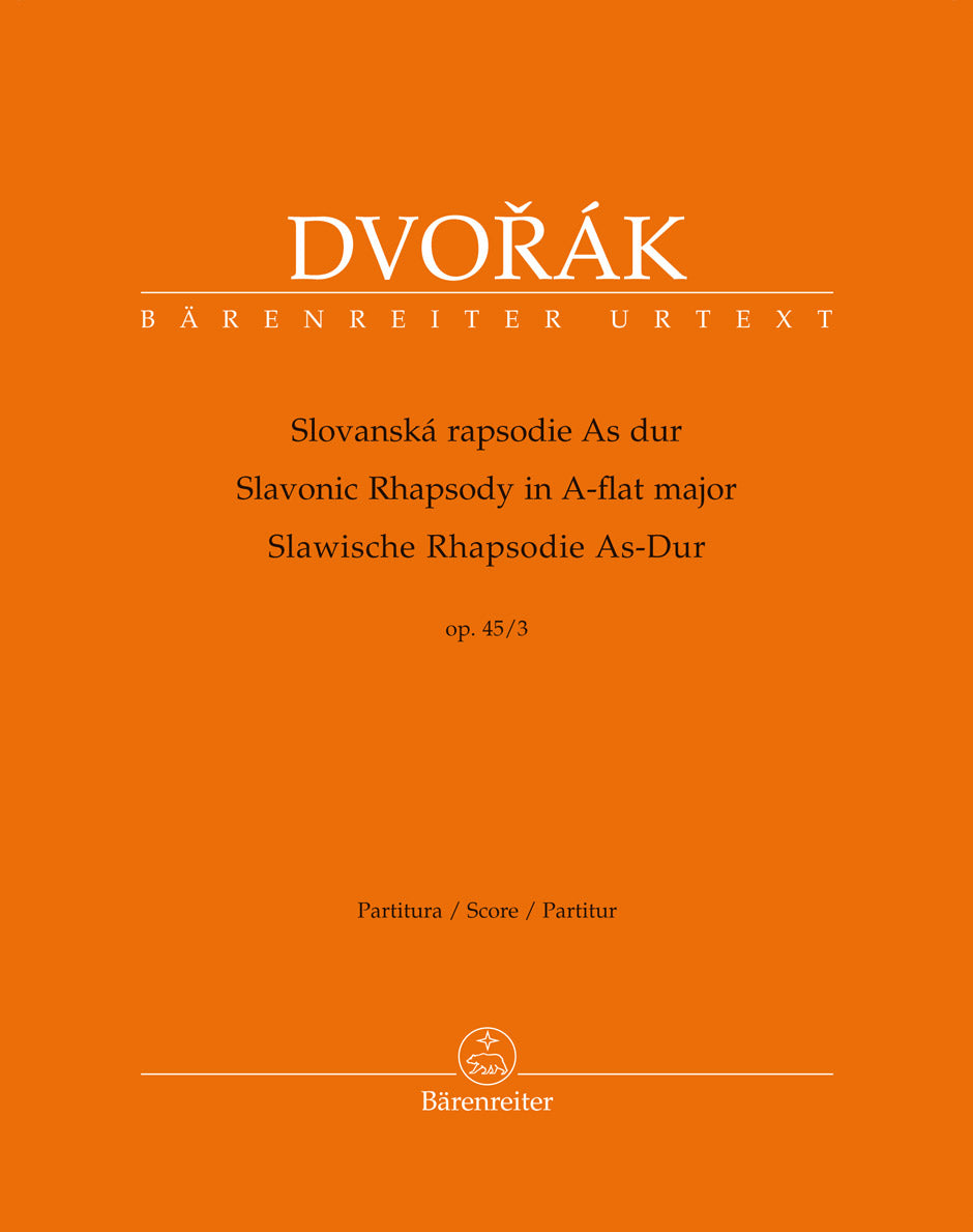 Dvořák: Slavonic Rhapsody in A-flat Major, B. 86, Op. 45, No. 3
